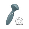 Вибромассажер Satisfyer Mini Wand-er компактный, серый, 5.8 х 6.3 см фото №3 — секс игрушки: Украина, NO TABOO