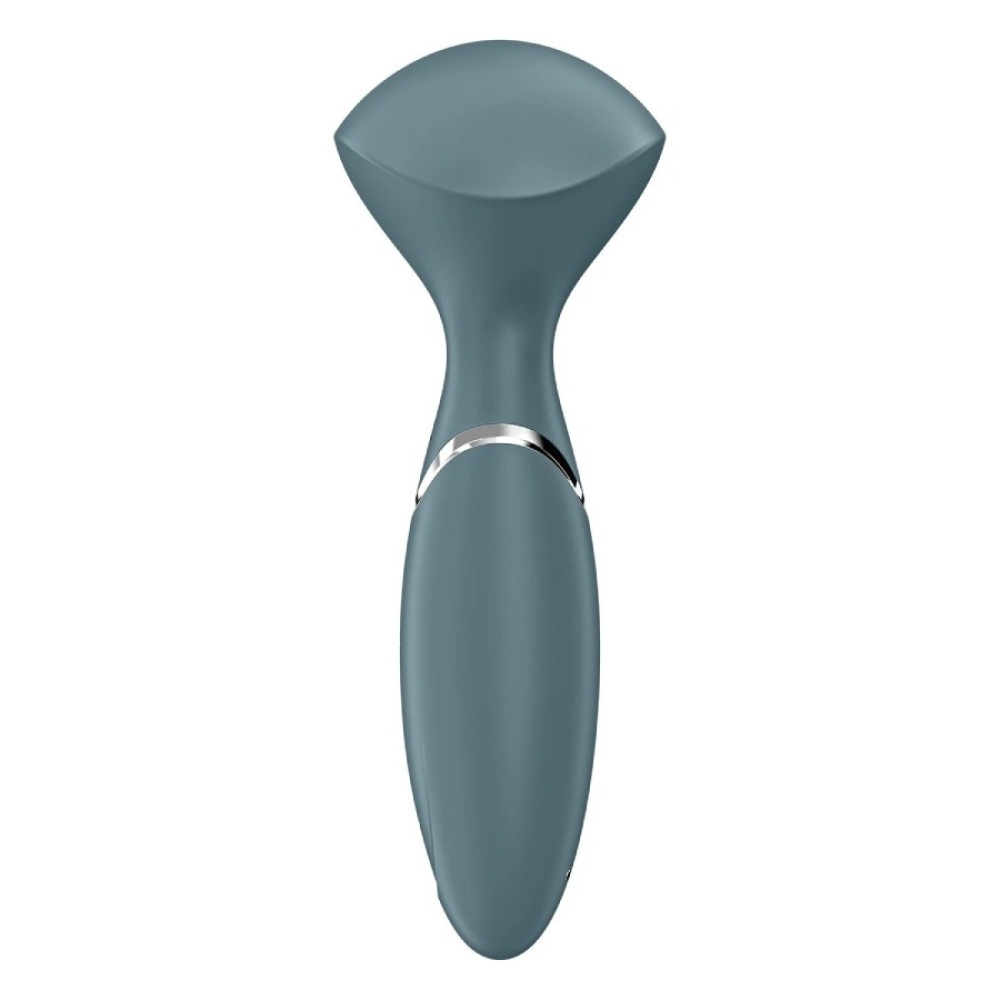 Вибромассажер Satisfyer Mini Wand-er компактный, серый, 5.8 х 6.3 см фото №4 — секс игрушки: Украина, NO TABOO