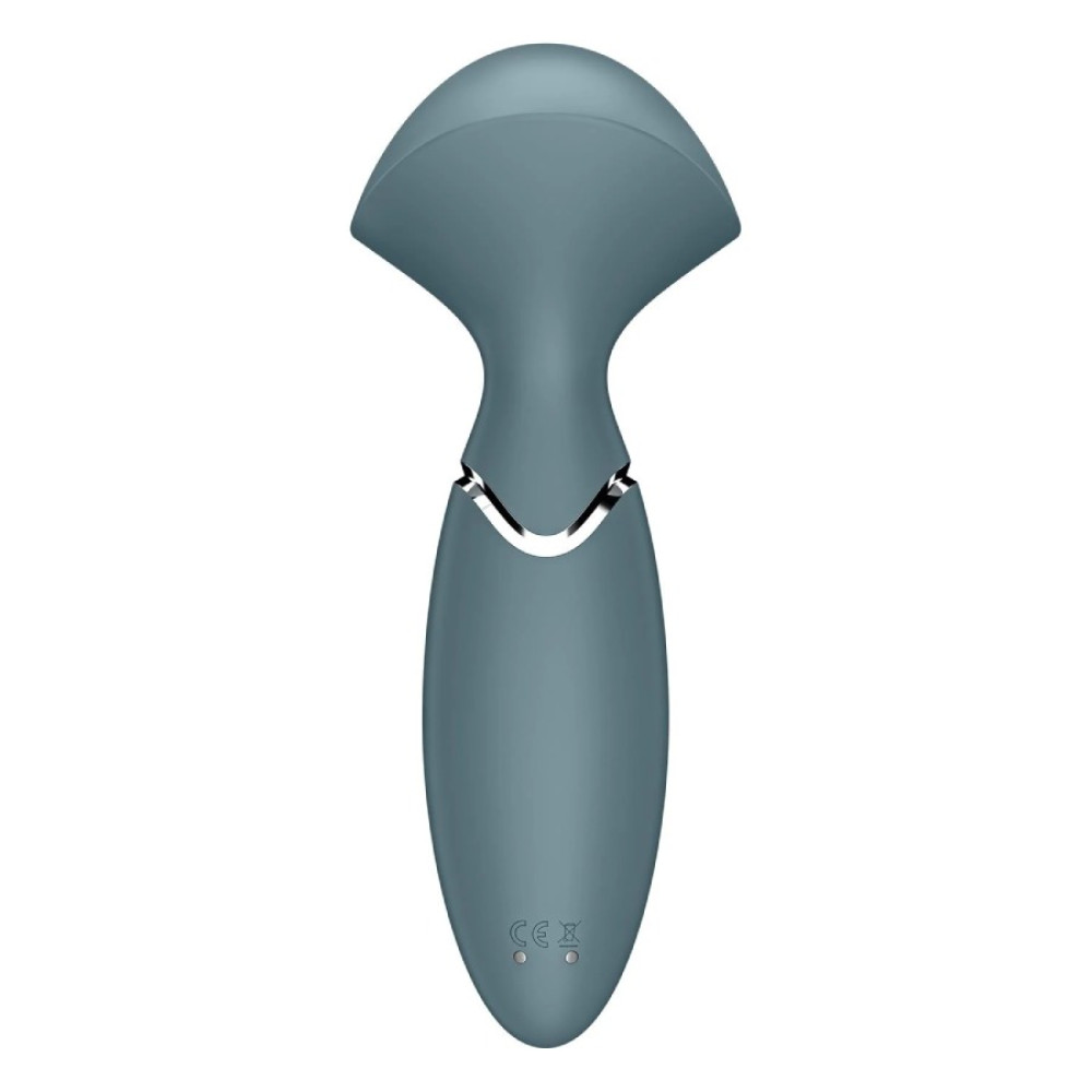 Вибромассажер Satisfyer Mini Wand-er компактный, серый, 5.8 х 6.3 см фото №5 — секс игрушки: Украина, NO TABOO