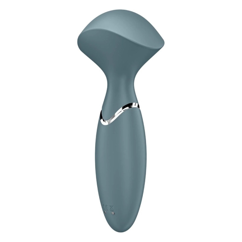 Вибромассажер Satisfyer Mini Wand-er компактный, серый, 5.8 х 6.3 см фото №6 — секс игрушки: Украина, NO TABOO