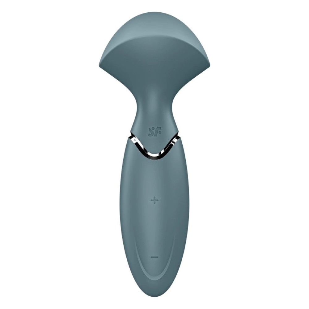 Вибромассажер Satisfyer Mini Wand-er компактный, серый, 5.8 х 6.3 см фото №7 — секс игрушки: Украина, NO TABOO