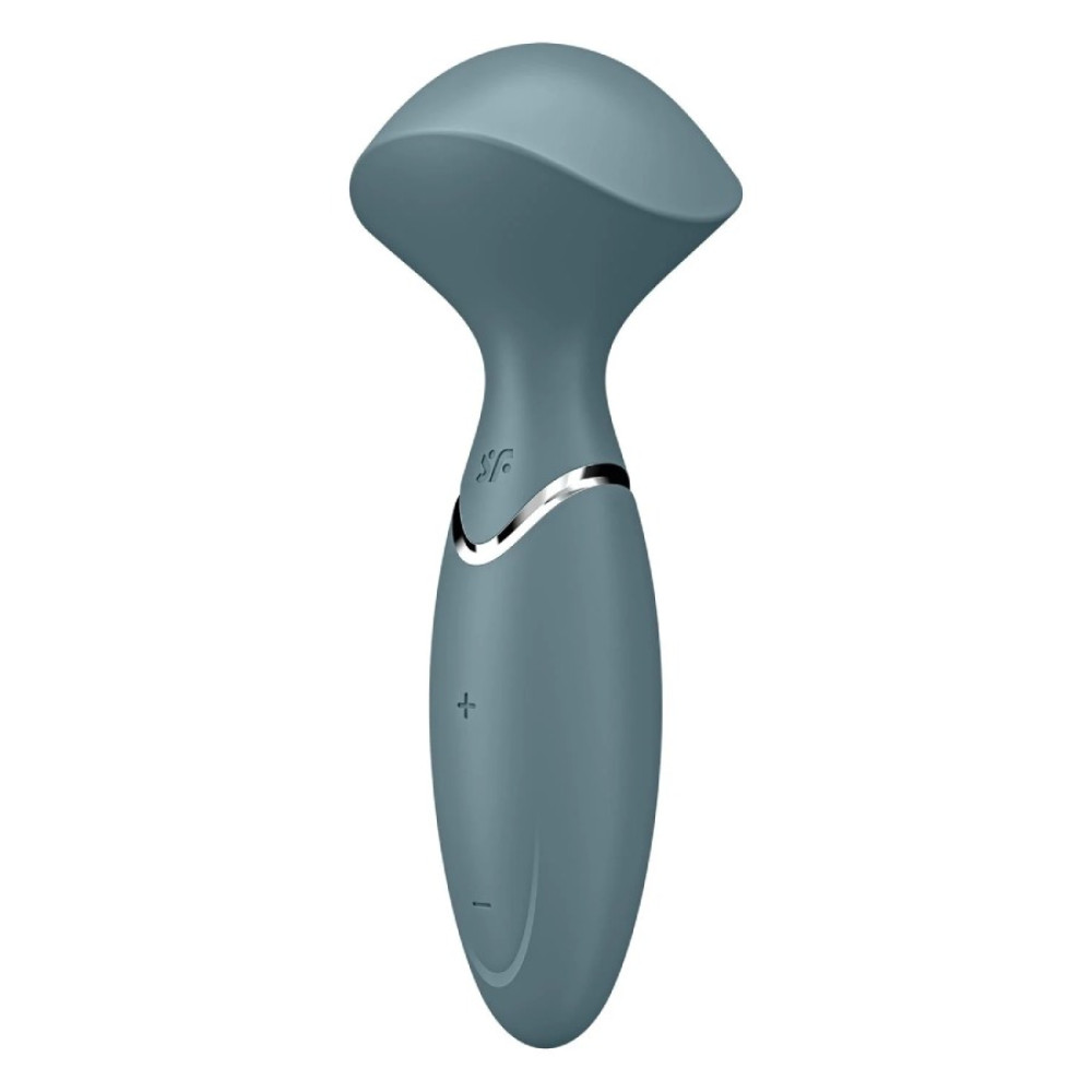 Вибромассажер Satisfyer Mini Wand-er компактный, серый, 5.8 х 6.3 см фото №0 — секс игрушки: Украина, NO TABOO