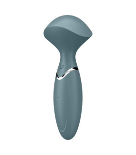 Вибромассажер Satisfyer Mini Wand-er компактный, серый, 5.8 х 6.3 см - No Taboo