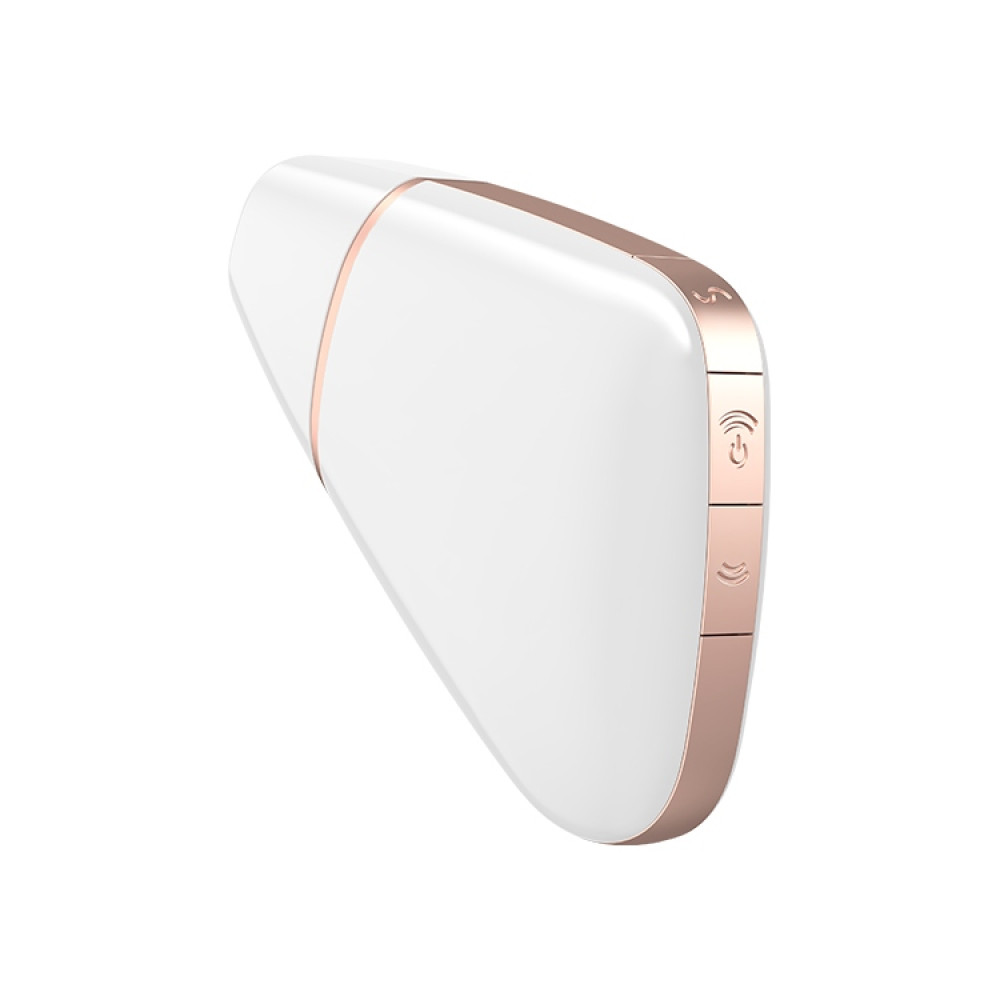 Вибратор для клитора Satisfyer Love Triangle с приложением, белый, 8.8 х 6 см фото №5 — секс игрушки: Украина, NO TABOO
