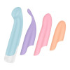 Вибратор Satisfyer Playful Four с 4 насадками, разноцветные, 17 х 3.4 см фото №1 — секс игрушки: Украина, NO TABOO