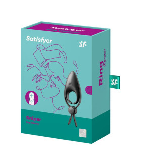 Эрекционное виброкольцо Satisfyer Sniper чёрное, 14.2 х 5 см - No Taboo