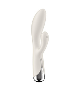 Вибратор-кролик Satisfyer Spinning Rabbit 1 для точки G и клитора, белый, 20 х 3.5 см - No Taboo