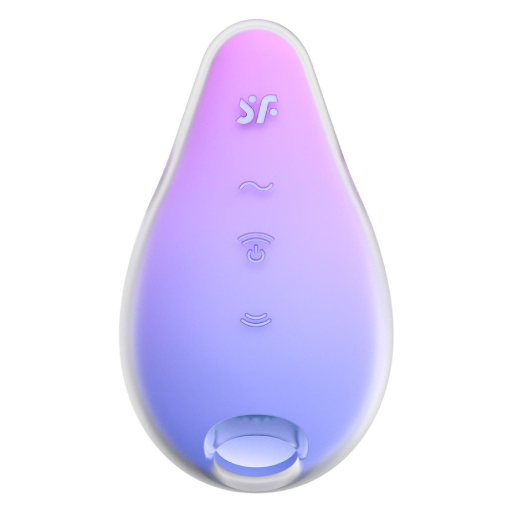 Вакуумный стимулятор клитора Satisfyer Mermaid Vibes с вибрацией, розово-фиолетовый, 9.5 х 5.7 см фото №3 — секс игрушки: Украина, NO TABOO