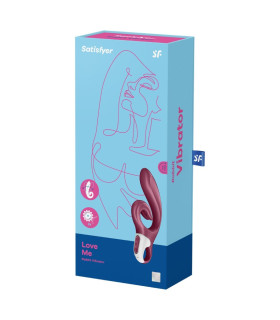 Вибратор-кролик Satisfyer Love Me для точки G и клитора, красный, 22 х 4.1 см - No Taboo