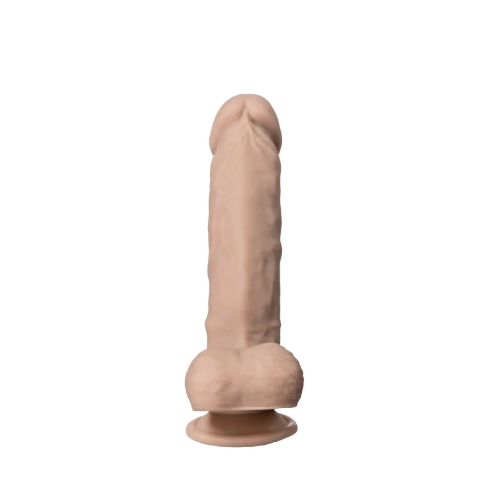 Фалоимитатор термореактиный Silexd Real Skin жидкий силикон, беж, 22.9 х 5 см фото №6 — секс игрушки: Украина, NO TABOO