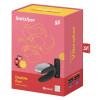 Вибратор для пар Satisfyer Double Fun с пультом, черный, 9.3 х 4.2 см фото №2 — секс игрушки: Украина, NO TABOO