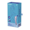 Двойной вибратор Satisfyer Dual Pleasure с вакуумной стимуляцией и приложением, фиолетовый, 18 х 4.9 см фото №2 — секс игрушки: Украина, NO TABOO