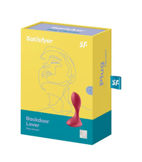 Анальный вибратор Satisfyer Backdoor Lover красный, 11.2 х 4.1 см - No Taboo