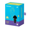 Вибратор для клитора с ротацией Satisfyer Sweet Treat в форме мороженого, черный, 10.5 х 5.6 см фото №2 — секс игрушки: Украина, NO TABOO
