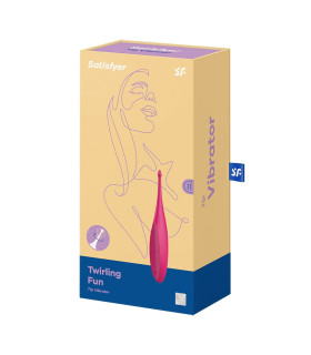 Вибратор для клитора Satisfyer Twirling Fun розовый, 17.8 х 3.2 см - No Taboo
