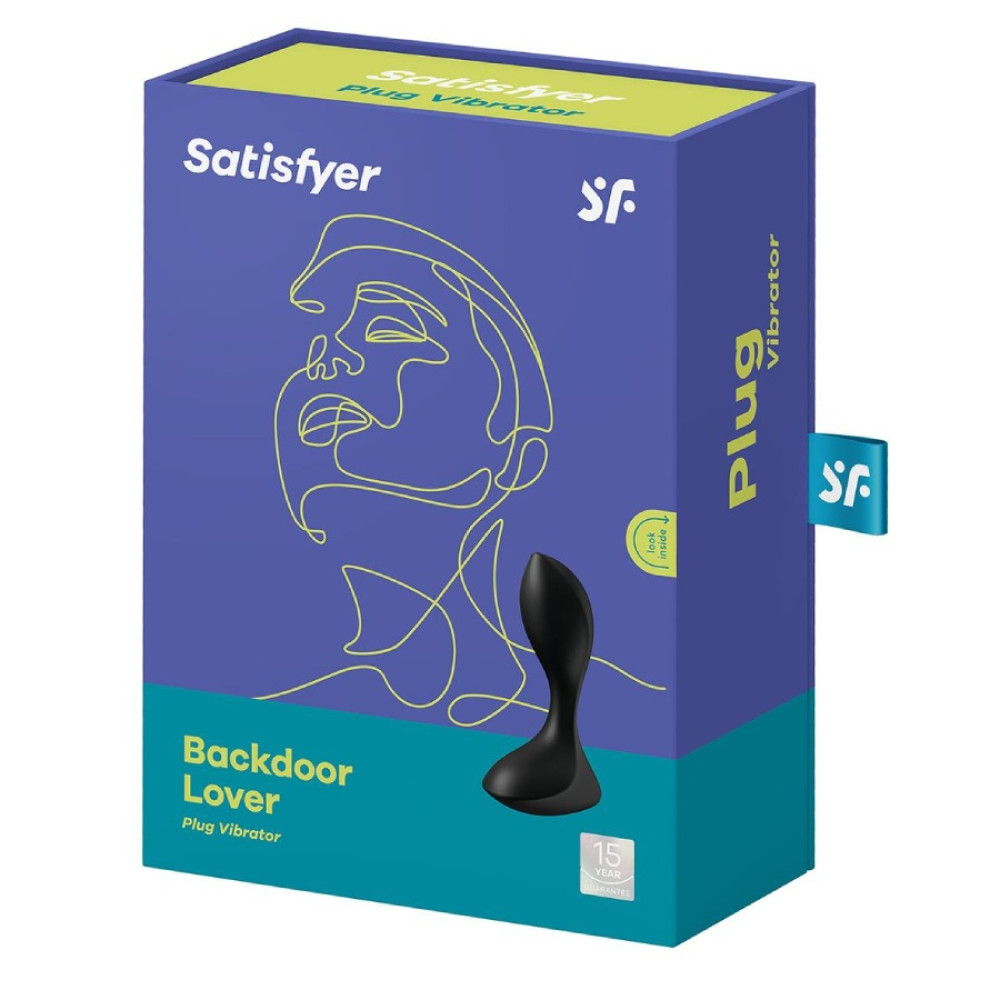 Анальный вибратор Satisfyer Backdoor Lover чёрный, 11.2 х 4.1 см фото №2 — секс игрушки: Украина, NO TABOO