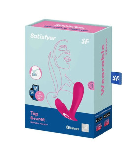Вібратор для точки G Satisfyer Top Secret з додатком, рожевий, 11 х 3 см - No Taboo