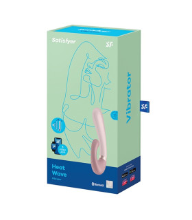 Двойной смарт вибратор с функцией нагрева Satisfyer Heat Wave Connect App Mauve - No Taboo
