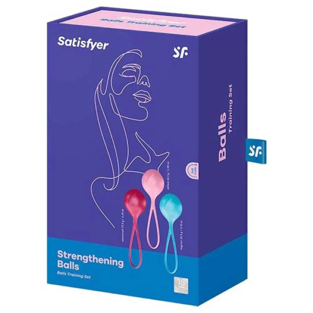 Набор вагинальных шариков Satisfyer разноцветные, 12.6 х 3.8 см фото №2 — секс игрушки: Украина, NO TABOO
