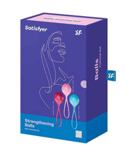 Набор вагинальных шариков Satisfyer разноцветные, 12.6 х 3.8 см - No Taboo