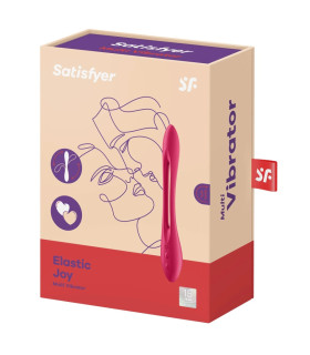 Вібратор універсальний Satisfyer Elastic Joy гнучкий, червоний, 19.9 х 3.3 см - No Taboo