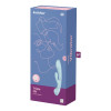Вибратор-кролик Satisfyer Triple Oh, голубой, 23.8 х 4.7 см фото №2 — секс игрушки: Украина, NO TABOO