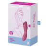 Вибратор Satisfyer Curvy Trinity 3 с вакуумной стимуляцией, красный, 17.7 х 3.8 см фото №2 — секс игрушки: Украина, NO TABOO