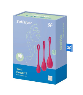 Набір вагінальних кульок Satisfyer Yoni Power 1 червоні, 3 шт - No Taboo