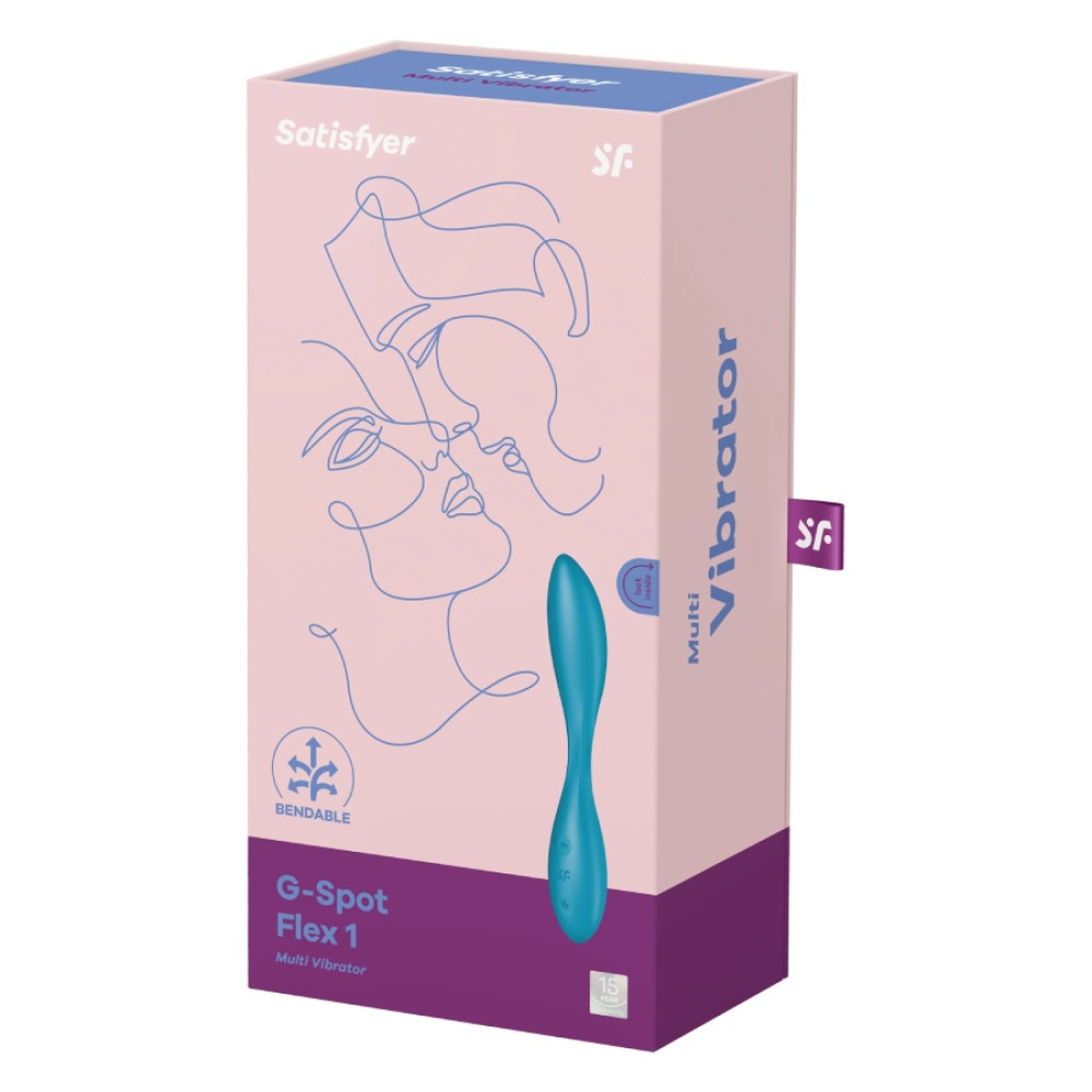 Вибратор для точки G Satisfyer G-Spot Flex 1 гибкий, синий, 19.5 х 3.2 см фото №2 — секс игрушки: Украина, NO TABOO