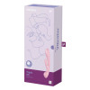 Вибратор-кролик Satisfyer Triple Oh двойной, розовый, 23.8 х 4.7 см фото №2 — секс игрушки: Украина, NO TABOO