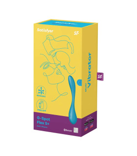 Вибратор Satisfyer G-Spot Flex 5 гибкий с приложением, голубой, 19.6 х 3.4 см - No Taboo