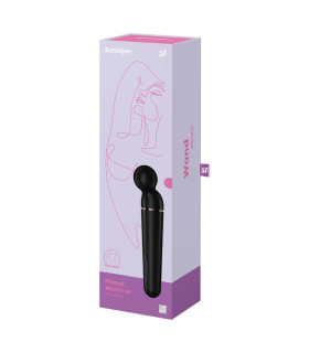 Вибратор-микрофон Satisfyer Planet Wand-Er универсальный, черный, 21.9 х 5.7 см - No Taboo