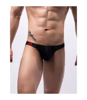 Трусы мужские Star Night в сеточку, черные, L - No Taboo