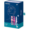 Набор анальных пробок Satisfyer Plugs colored разноцветный, 3 шт фото №2 — секс игрушки: Украина, NO TABOO