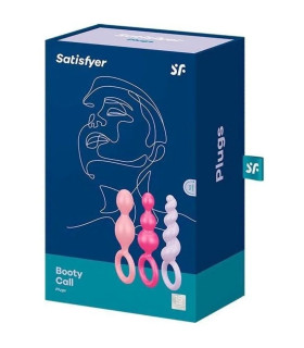 Набор анальных пробок Satisfyer Plugs colored разноцветный, 3 шт - No Taboo