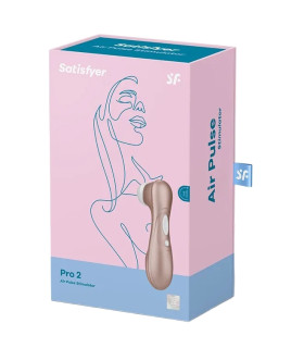 Вакуумный стимулятор клитора Satisfyer Pro 2 бесконтактный, золотой, 16.5 х 4.6 см - No Taboo