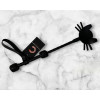 Стек-мини Котик Candy Hero кожаный, черный, 36 см, фото №2 — секс шоп Украина, NO TABOO