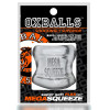 Насадка на мошонку Oxballs Mega Squeeze, прозрачная, 14 х 7.5 см фото №1 — секс игрушки: Украина, NO TABOO