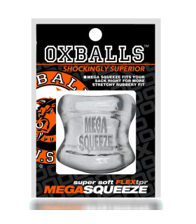 Насадка на мошонку Oxballs Mega Squeeze, прозрачная, 14 х 7.5 см - No Taboo