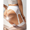 Пояс для чулок с трусиками Star Night Sexy Garter Panty белые, XS-S, фото №2 — секс шоп Украина, NO TABOO