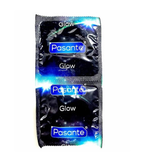 Презерватив Pasante Glow Condoms светящийся в темноте, 53 мм, 1 шт - No Taboo