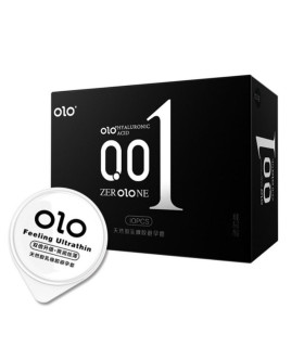 Презервативи ультра тонкі OLO 0.01 мм з гіалуроновою кислотою, 10 шт/уп - No Taboo