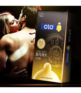 Презервативи OLO Long Love з гіалуроновою кислотою та пролонгатором,10шт/уп - No Taboo
