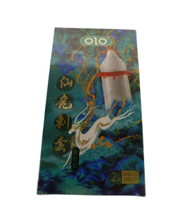 Презерватив с усиками OLO Fairy deer Spiny с шариком, 1 шт - No Taboo