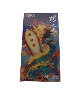 Презерватив з вусиками OLO Nine Dragon з кулькою, 1 шт - No Taboo