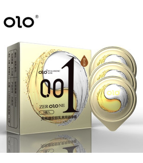 Презервативи ультра тонкі OLO Ice & Fire з ефектом холод-тепло, 3шт/уп - No Taboo