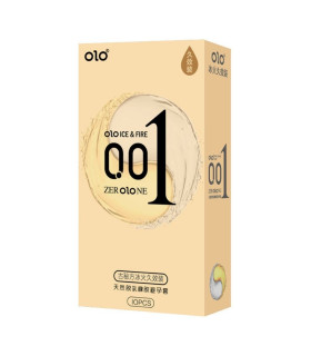 Презервативи ультра тонкі OLO з ефектом холод-тепло, 10шт/уп - No Taboo
