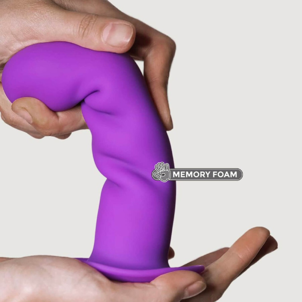 Фаллоимитатор Adrien Lastic Hitsens 3 термореактивный, фиолетовый, 18.2 х 4.2 см фото №3 — секс игрушки: Украина, NO TABOO