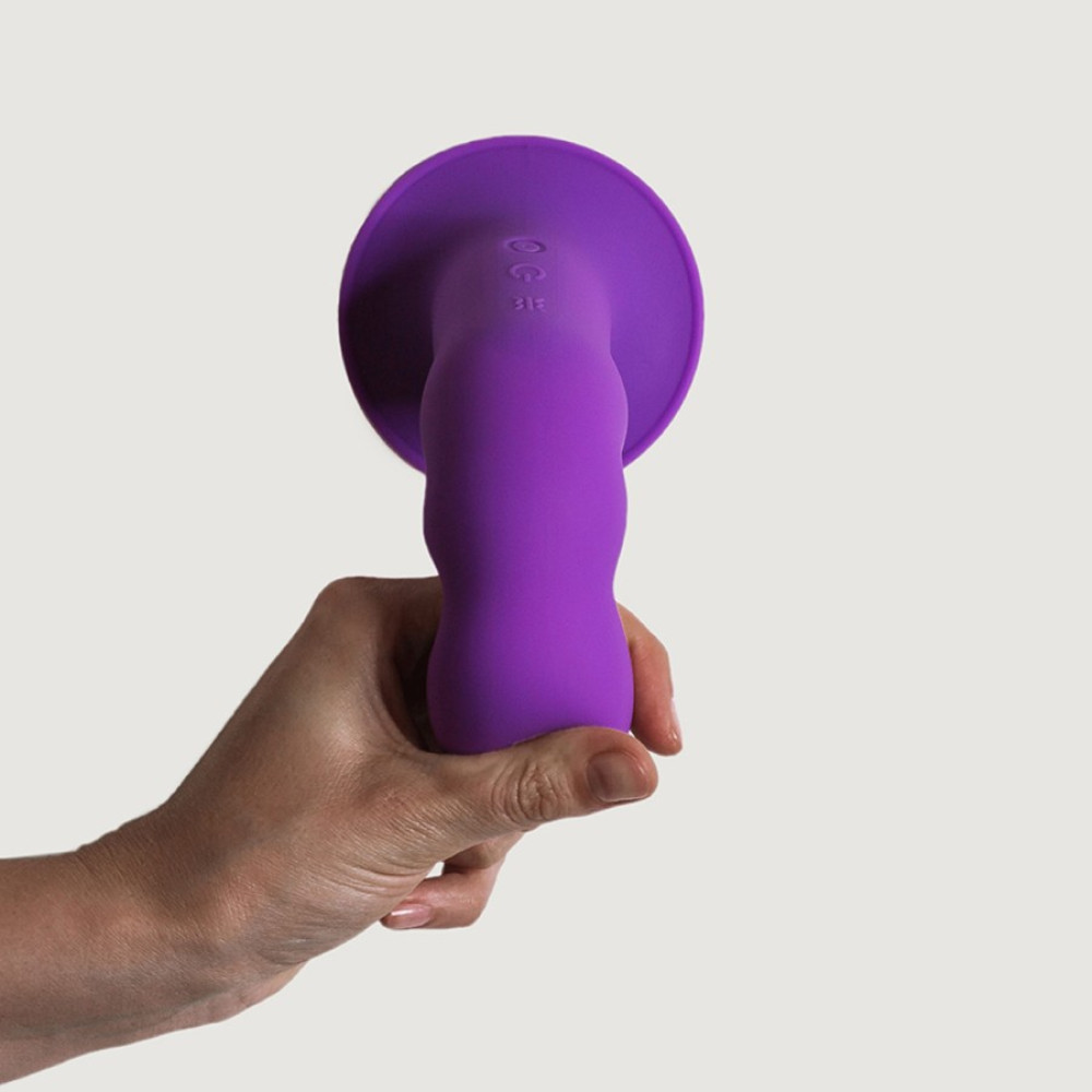 Вибратор Adrien Lastic Hitsens 3 на присоске, фиолетовый, 18.2 х 4 см фото №5 — секс игрушки: Украина, NO TABOO