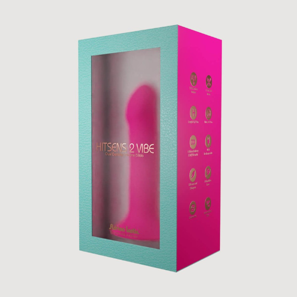 Вибратор Adrien Lastic Hitsens 2 на присоске, розовый, 17.2 х 4 см фото №5 — секс игрушки: Украина, NO TABOO